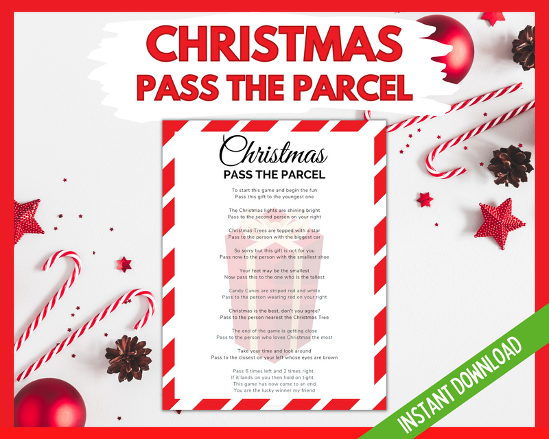 Christmas Pass the parcel printable game