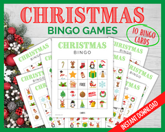 Christmas Bingo Printable game