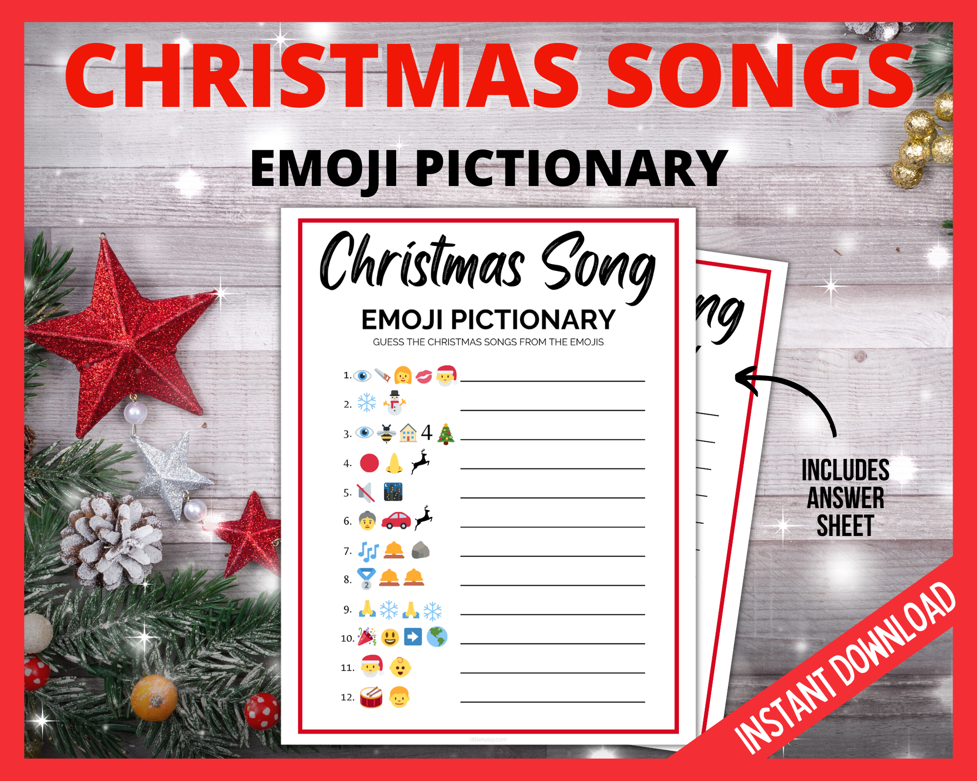 Christmas online emoji pictionary