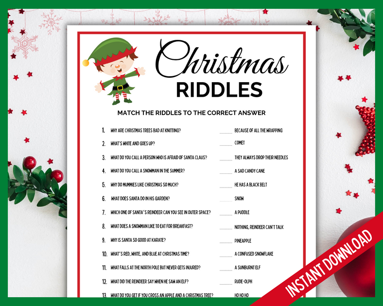 Christmas Riddles | LittleHaloJ