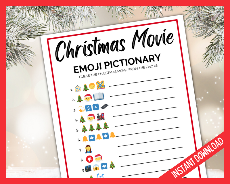 Christmas Movie Emoji Pictionary