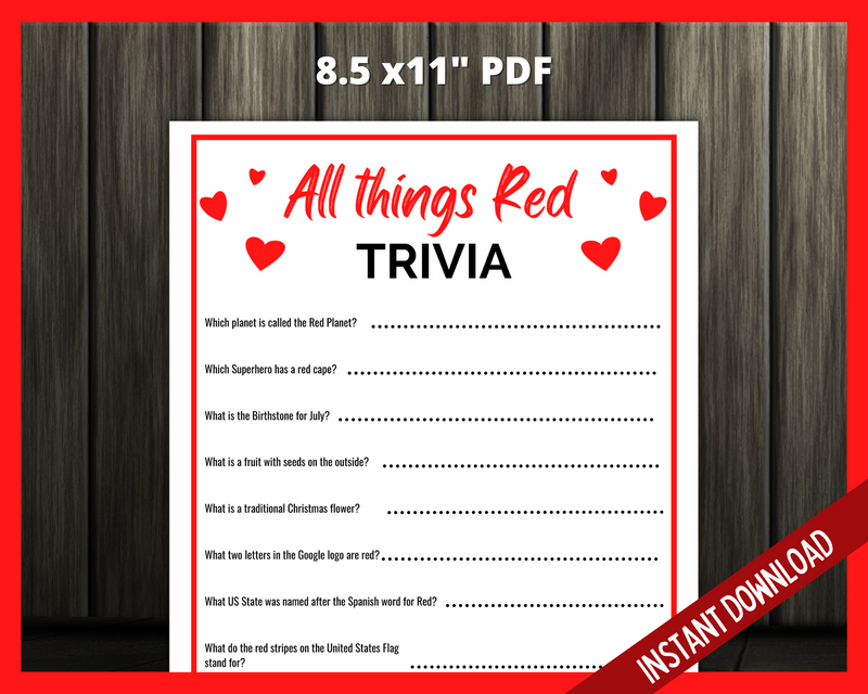 Color me red trivia