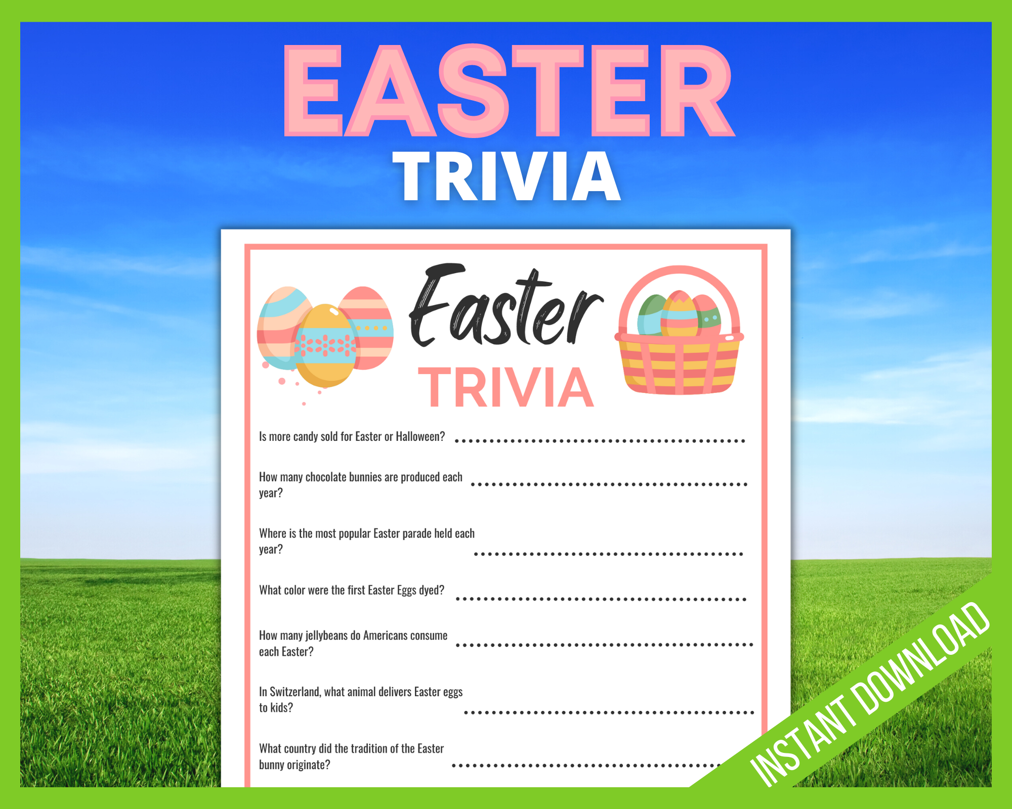 easter trivia game