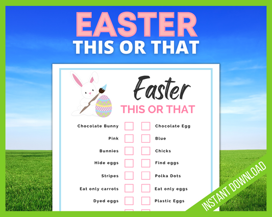 Easter This or That Printable Game