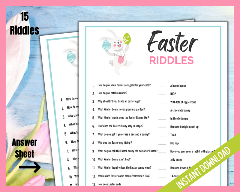 Printable Easter Riddles for Kids