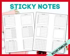 Printable notes for planners