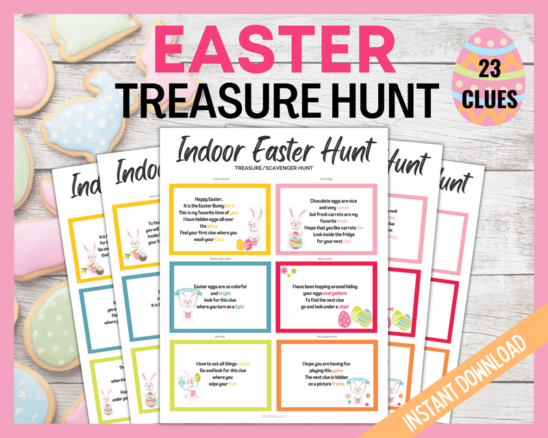 Indoor Easter Printable Scavenger Hunt