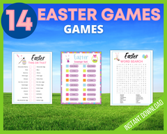 Easter Printable Games for Kids and Adults