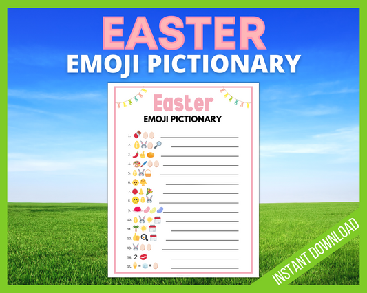 Easter Printable Emoji Pictionary Game