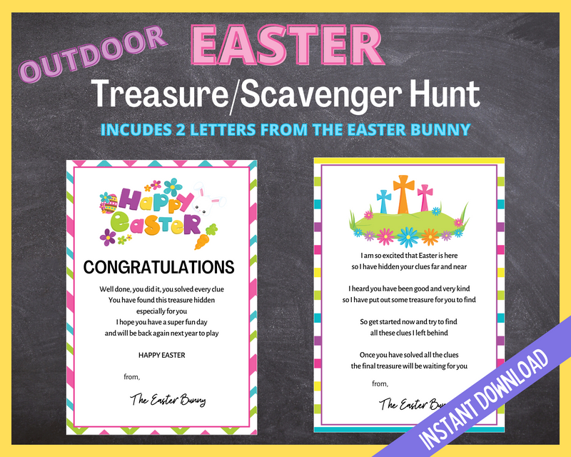 Easter Treasure hunt clues