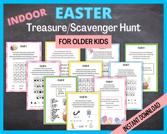 Teen Easter Treasure Hunt printable