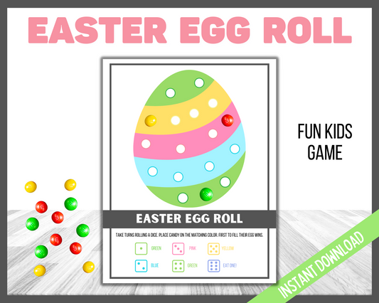 Easter Egg Dice Roll Game