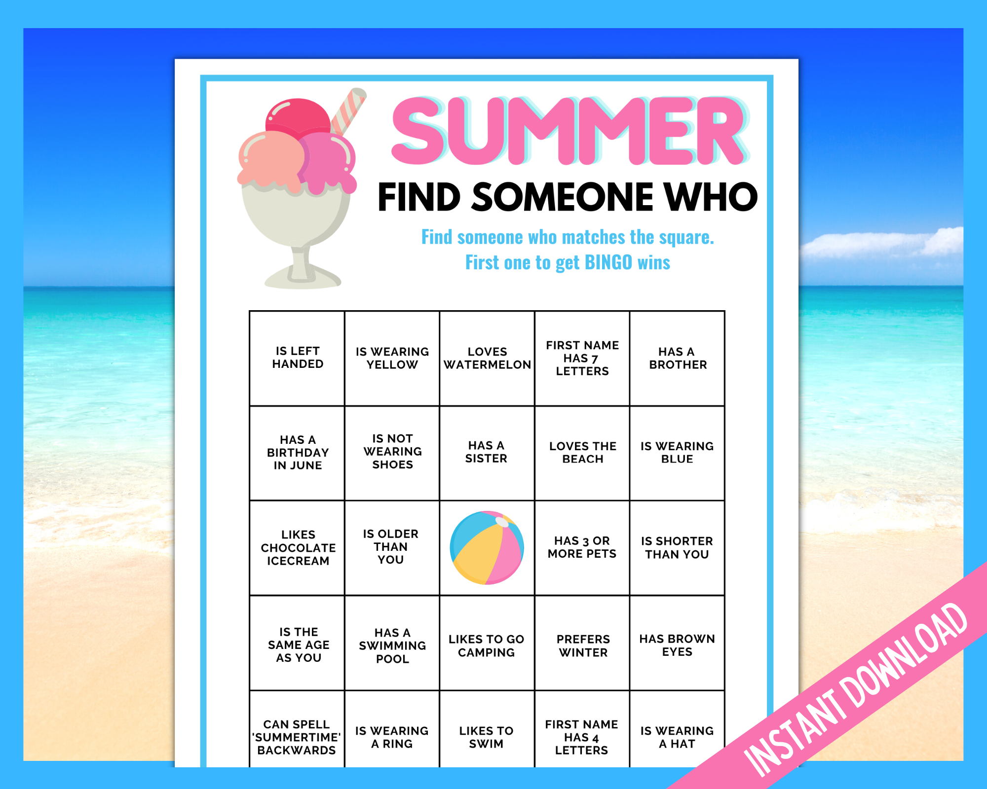 Summer Find Someone Who | LittleHaloJ summer-find-someone-who-littlehaloj