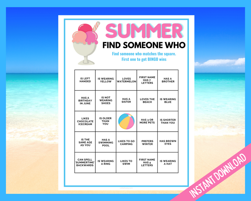 Find the Guest Icebreaker printable game