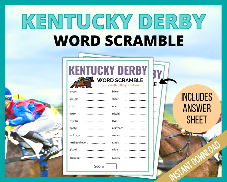 Kentucky Derby | LittleHaloJ for Free Printable Kentucky Derby Word Search