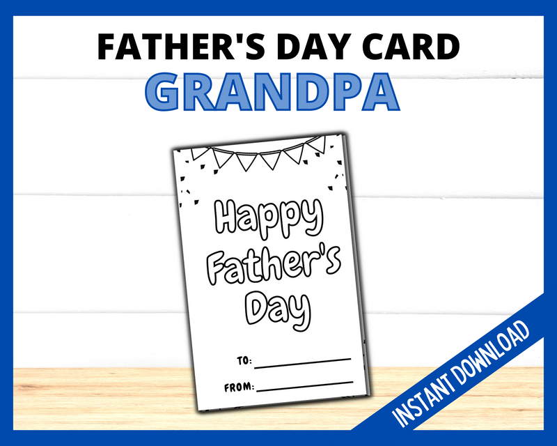 Printable Father's Day Card for Grandpa