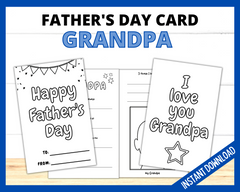 Father's Day Printable Card for Grandpa