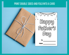 DIY Fill in the Blanks Fathers Day Card
