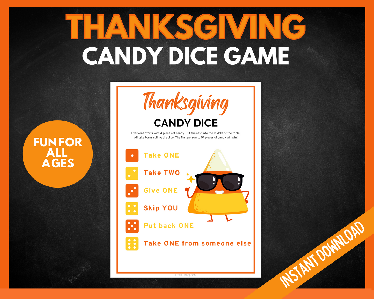 Kids Thanksgiving Games Bundle