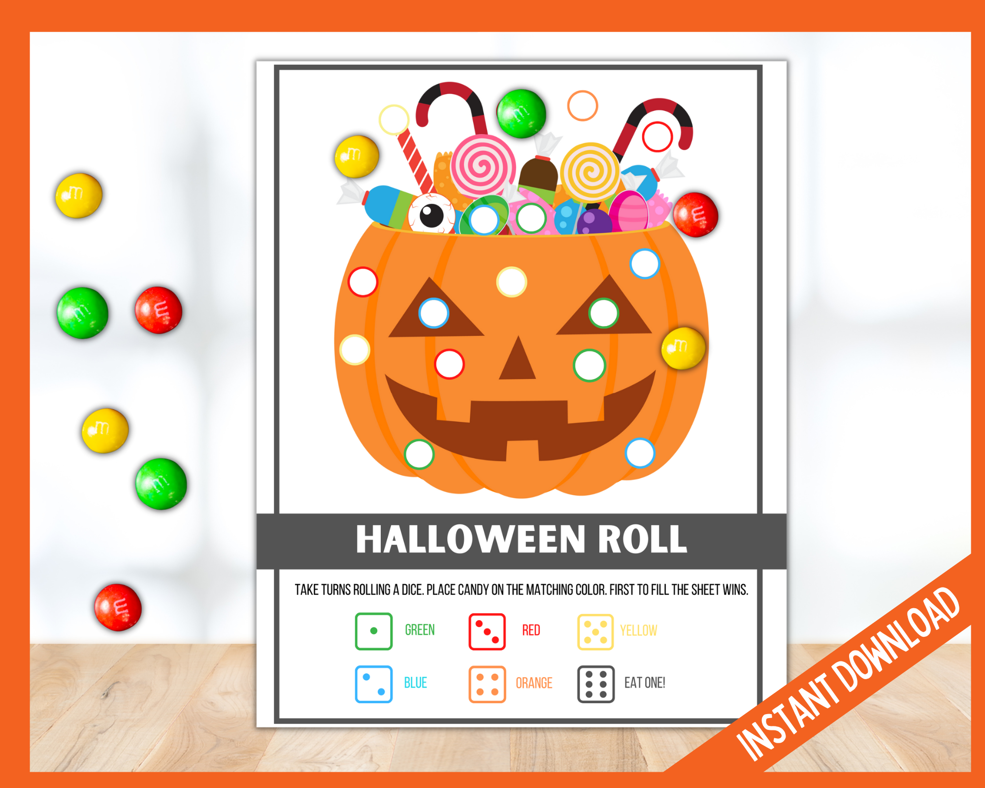 Halloween Roll Candy Game | LittleHaloJ halloween-roll-candy-game-littlehaloj