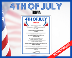 Printable 4th of July Trivia with answers
