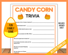 Printable Candy Corn Trivia Game