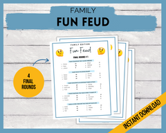 Printable Family Fun Feud Game