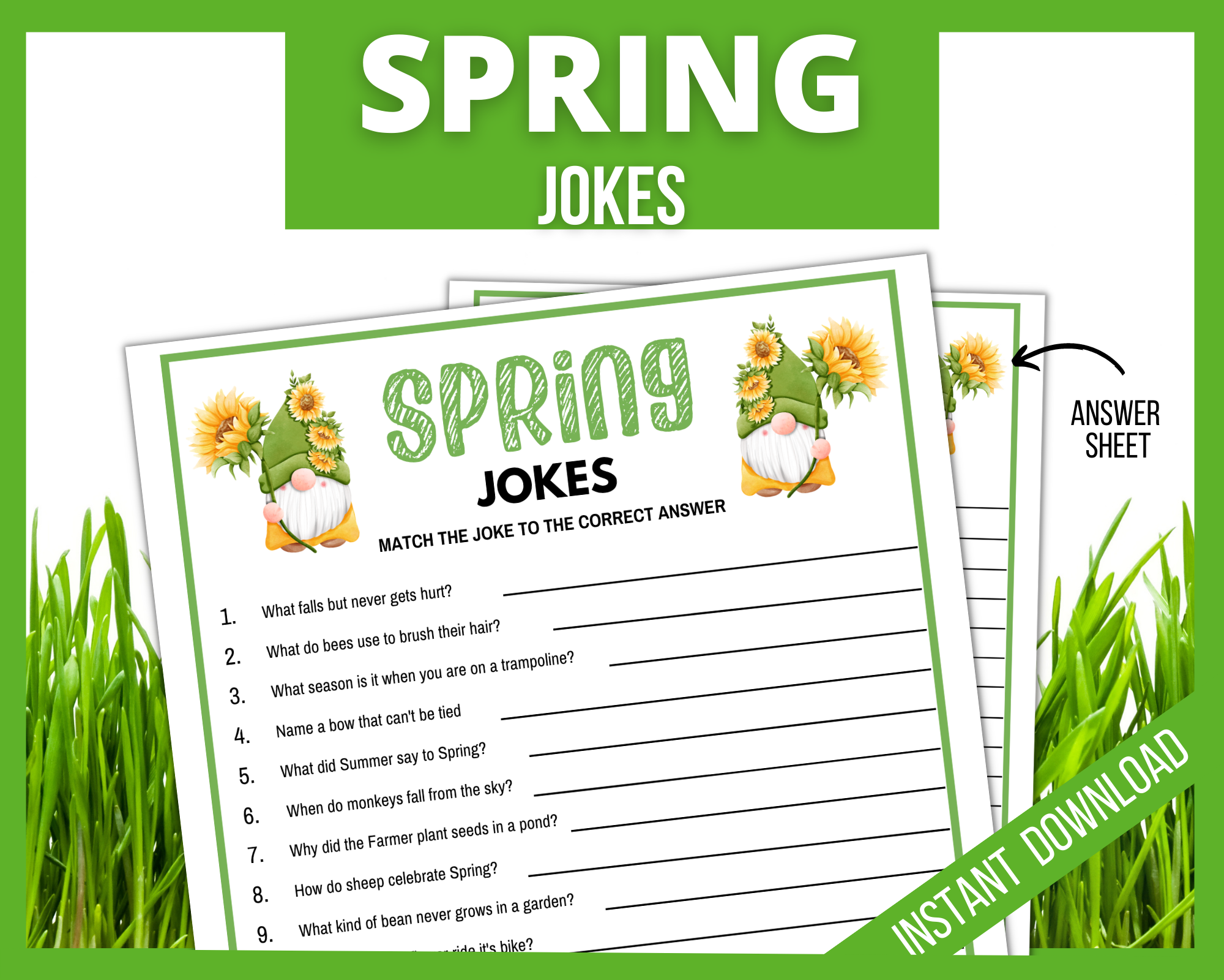 Fake Spring Jokes Spring Jokes | LittleHaloJ