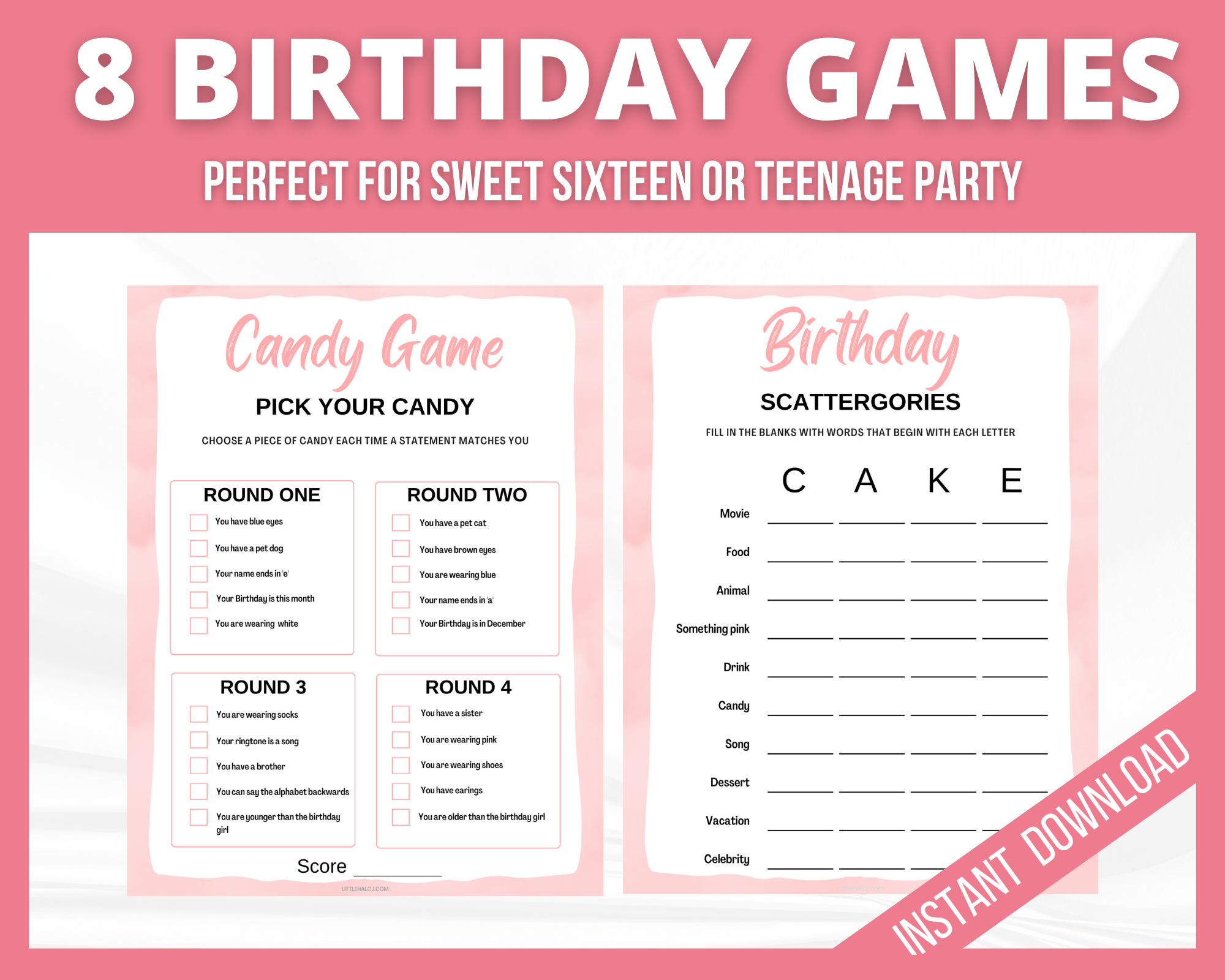 girls birthday games | littlehaloj