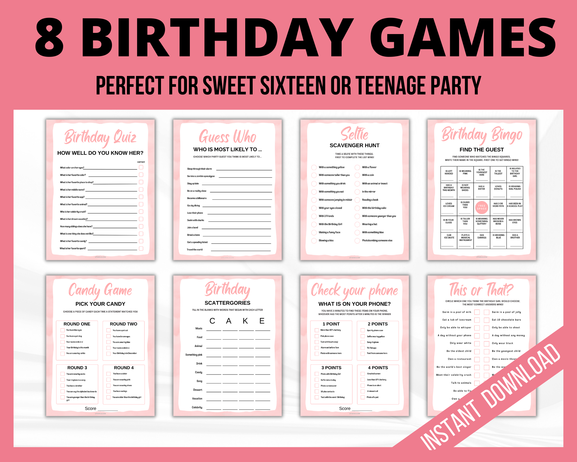 Party Games for Girls - Girl Games