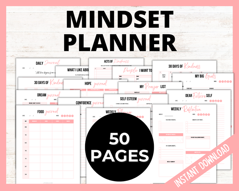 50 page Mindset Planner Printable