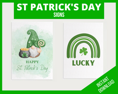 Printable St Patricks Day Signs