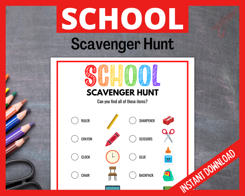 School Scavenger Hunt | LittleHaloJ