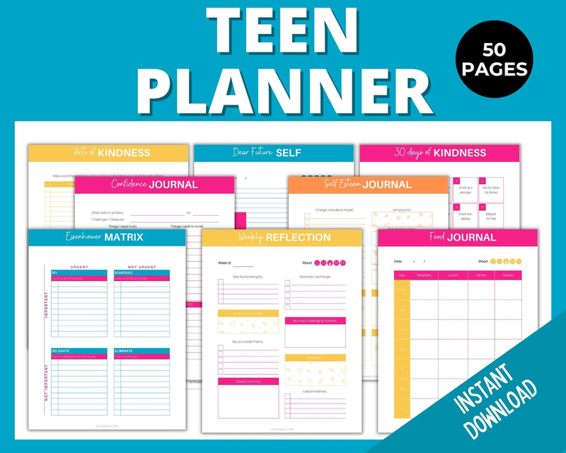 Printable Teen Mindset Journal