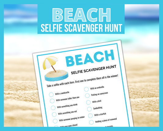 Beach Selfie Scavenger Hunt