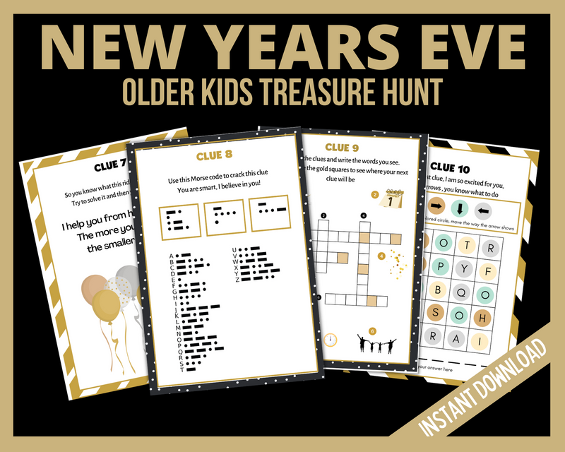 New Years eve treasure hunt for teens