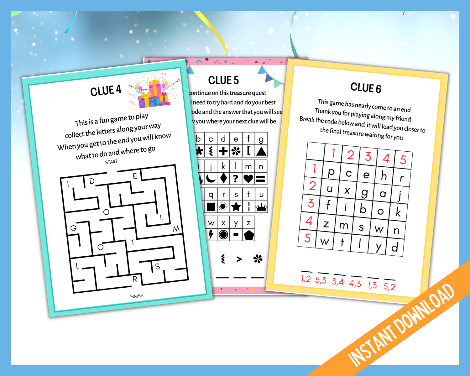 Birthday scavenger hunt clues for teens and older kids