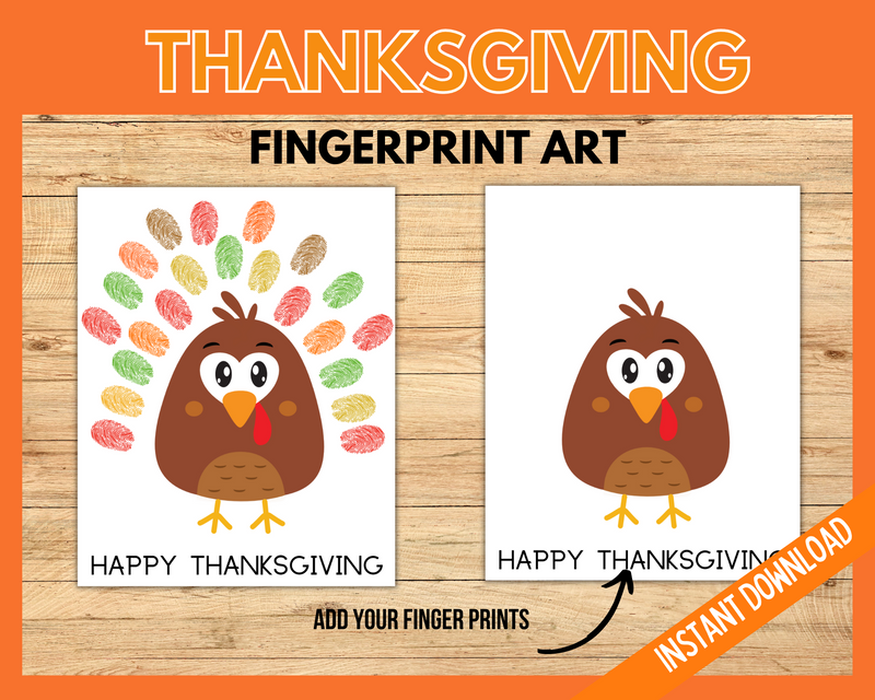 Thanksgiving handprint craft printable