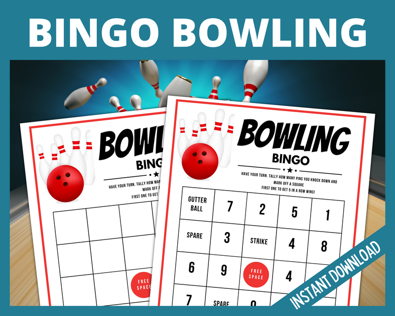 Bowling bingo printable score card