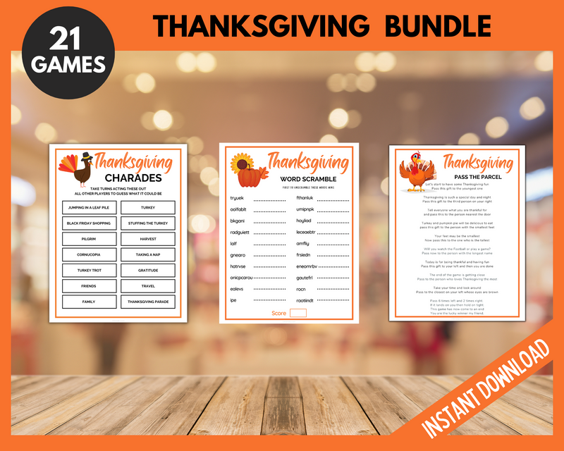 Ultimate Thanksgiving Games Bundle