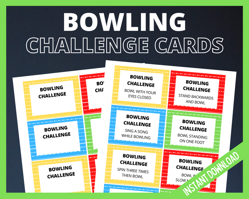 Bowling Challenge Cards