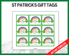St Patricks Day Gift Tags Lucky