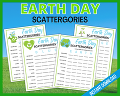 Earth Day Scattergories Printable Game