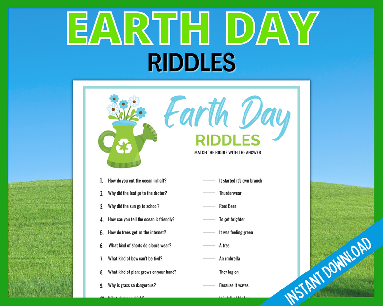 Earth Day Riddles | LittleHaloJ
