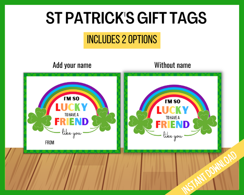 Editable I'm so lucky to have a friend like you gift tag