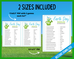 Earth Day riddles for kids printable