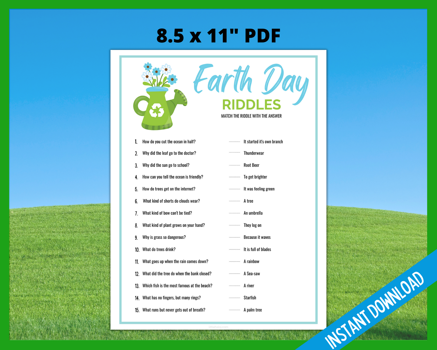 Earth Day Jokes for Kids Printable