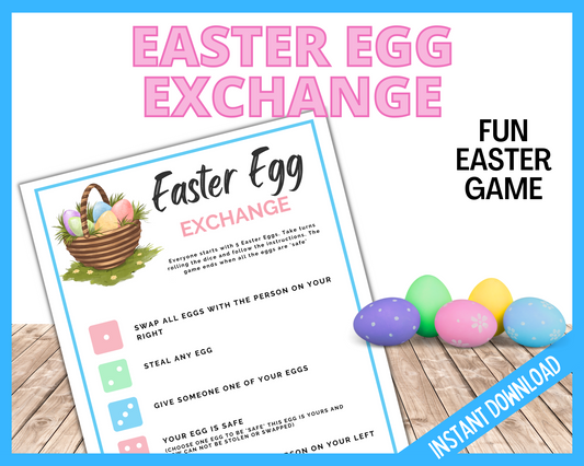 Easter Egg Exchange Game Printable