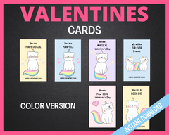 Printable valentines day cards for kids