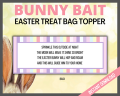 Easter Bunny Treat Bag Topper Printable